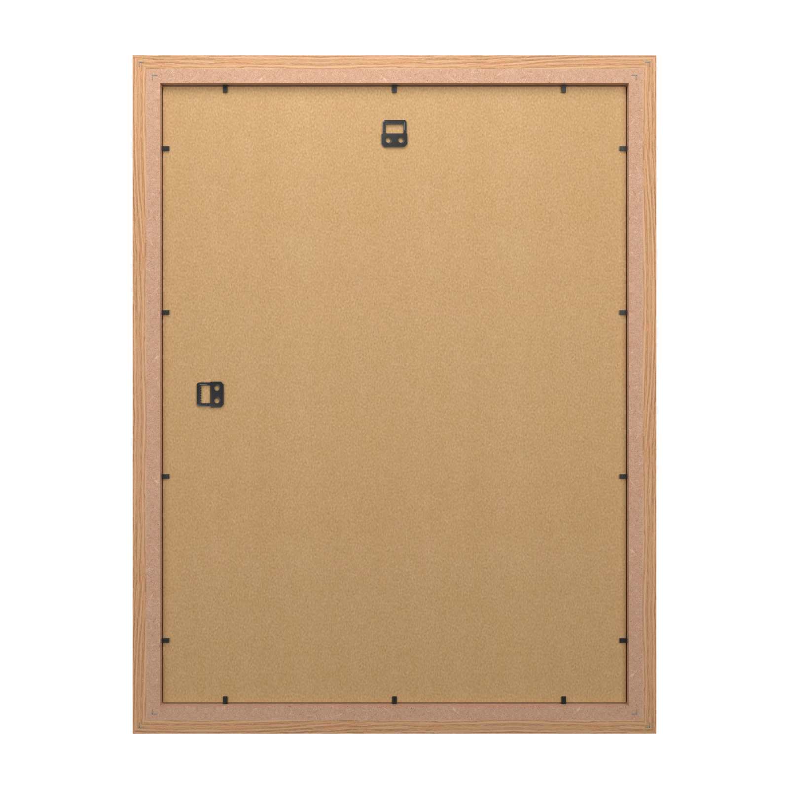 Back of frame with backing removed: measure the width and height inside the picture-fitting recess
